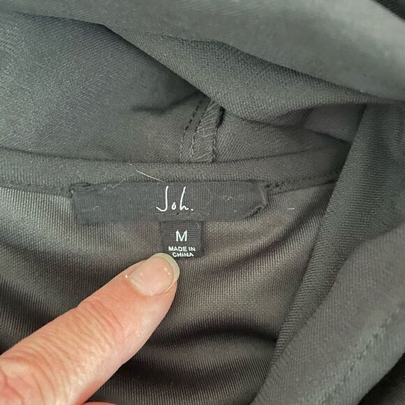 Joh Kylia Crepe Knit Dress with Hoodie Black $100 M - Picture 8 of 9